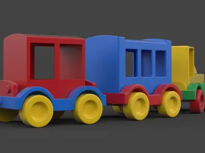 Toy Train 3D model order