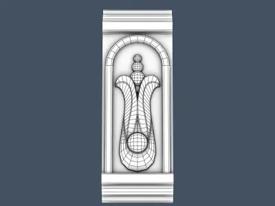 Frieze crown moulding 3D model