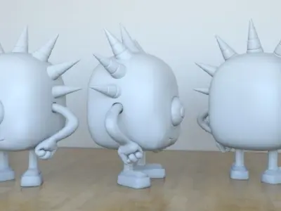 Monster Freepik Free 3D print model