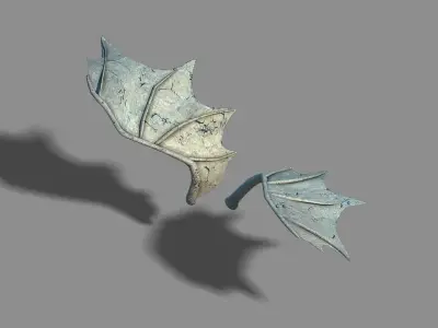 Stone Town Magic Cave - Three Head Stone Dragon 01 3D model