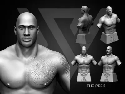 The Rock 3D Printable 4 3D print model