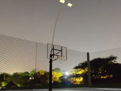basketball playground model Low-poly 3D model