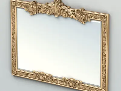 Rectangle mirror frame 017 3D model