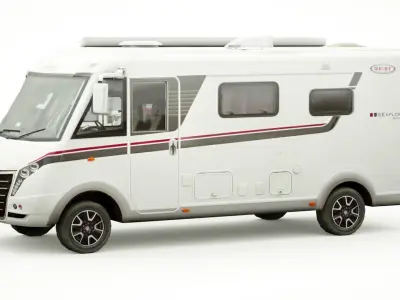 Geist Comfort Explorer 585 camper Low-poly 3D model