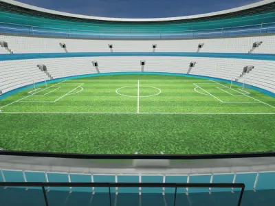 Football Stadium  Low-poly 3D model buy
