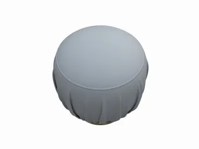 Grey Stool Free 3D model