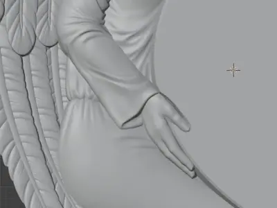Angel with heart for cnc 3D print model