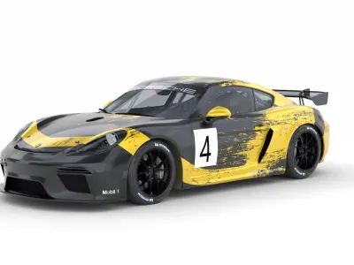 Porsche Cayman GT4 Clubsport 3D model