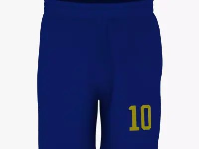 Football Short Pan Generic Low Poly Low-poly 3D model