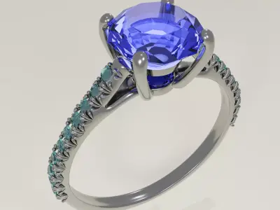 diamond ring Free 3D model shop