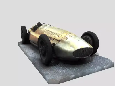 Vintage Car - Mercedes Benz 3D model