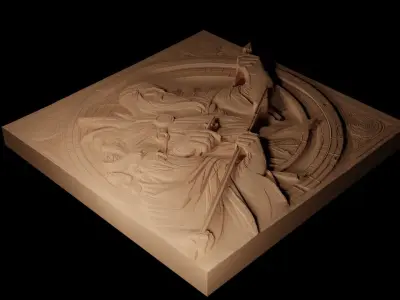 Balder CNC 3d Print High Relief Sand Casting 3D print model