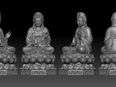 Buddha Amitabha  3D print model