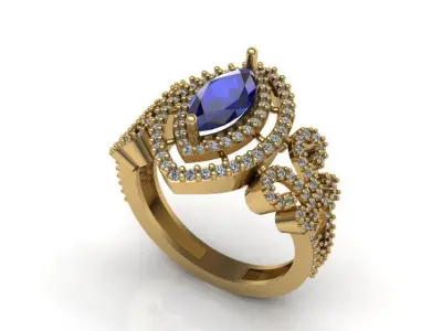 Women ring design 3D print model