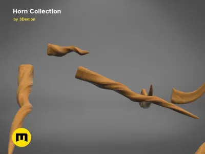 Cosplay horn collection 3D print model
