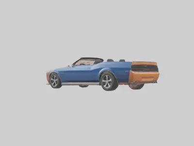 Convertible Muscle Car with Modern Features model 3D model
