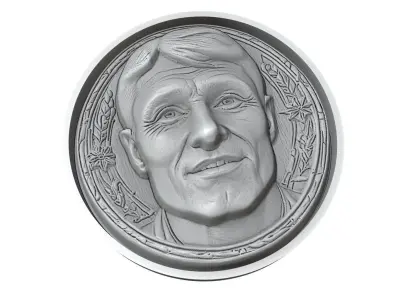 Javier Zanetti Footballer Medallion 3D print model
