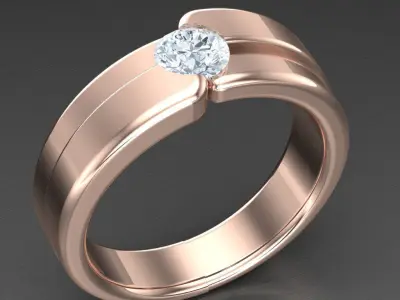 Luxury Men Rings Designs 6MR009 3D print model