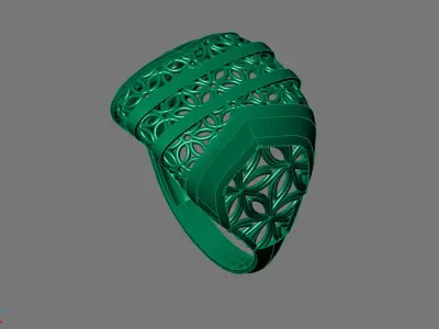 Women Ring Plain Ring Ready STL 3DM Models Womens Rings 3D print model 10