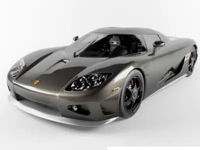 Koenigsegg CCX Sport Car model Low-poly 3D model