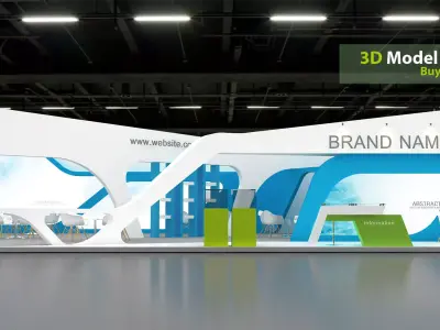 3d model exhibition booth 3D model 2