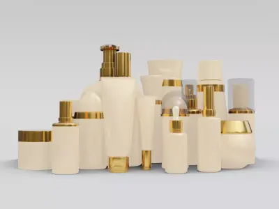 Mockup Bottle Cosmetic 3D model