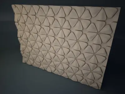02 FRANGIPANI RELIEF Low-poly 3D model
