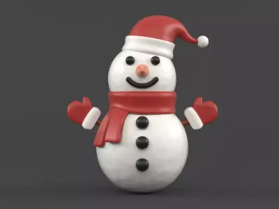 Snowman 3D model