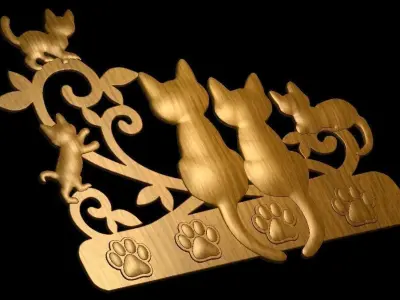 key hanger 3D print model