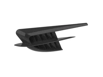 Automotive Side Fender Fin 3D print model