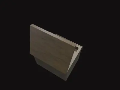 Medieval Jewelry Box V05 Low-poly 3D model