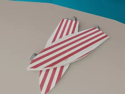 Luxury Beach Island 3D Model Low-poly 3D model