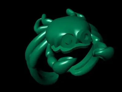 CRAB RING 3D print model