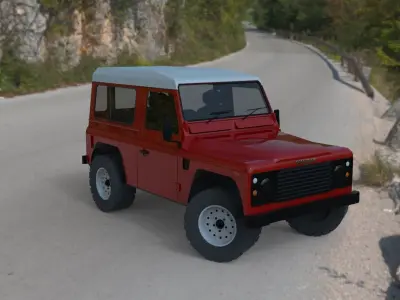 Landrover Defender  Basic 3D model