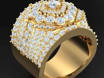 Luxury Men Rings Designs 4MR006 3D print model