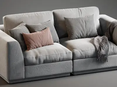 Sofa Collections of 10 unique models for Unreal Engine 4 Low-poly 3D model