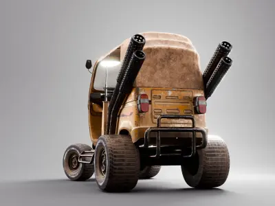 Bajaj pro mad max 3D model