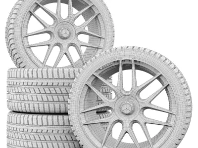 Mercedes-Benz gt wheel 3D model