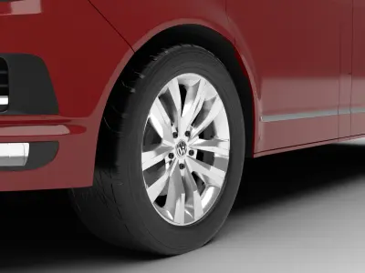 Volkswagen Tranporter T6 Multivan 2019 3d model  3D model