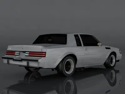 Buick Regal GNX Low-poly 3D model
