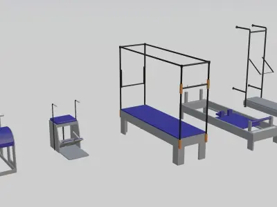 Pilates Collection machine with frame 3D model