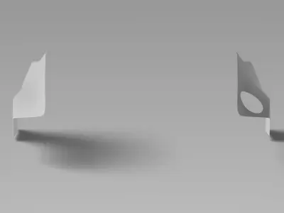 370Z Z34 Rear Quarter Panel Surfaces 3D Laser-Scanned 3D model