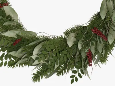 Christmas wreath 3D model