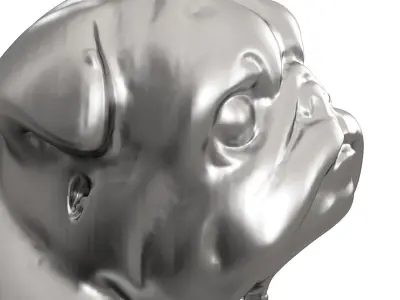 Figurine dog 3D model purchase