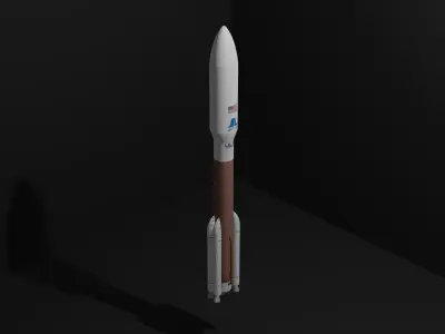 Atlas V Rocket 3D model