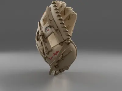 Baseball Glove Cream 3D model