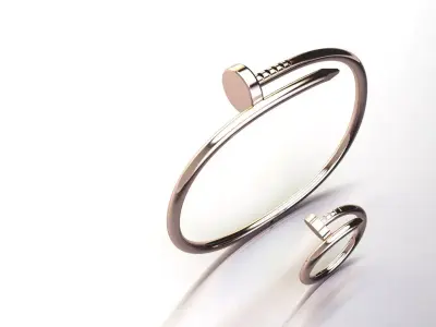 BAIL BRACELET AND NAIL RING 3D PRINT MODEL 3D print model