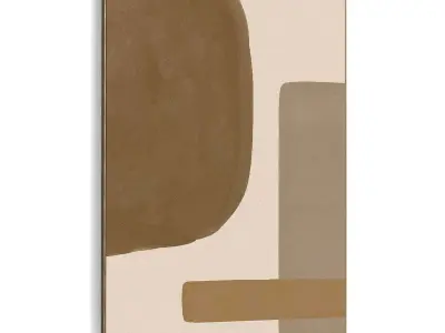 Plaster Two Photo Frame 408 Low-poly 3D model