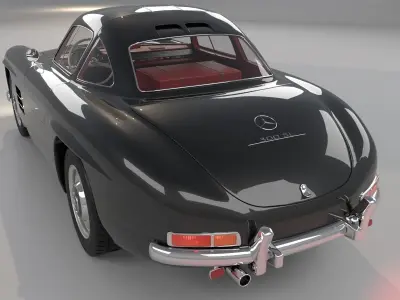 Mercedes Benz 300sl 1955 3D model