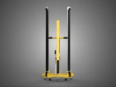 FULLY FOLDED HYDRAULIC JACK ENGINE CRANE HOIST LIFTING COMPACT 3D model